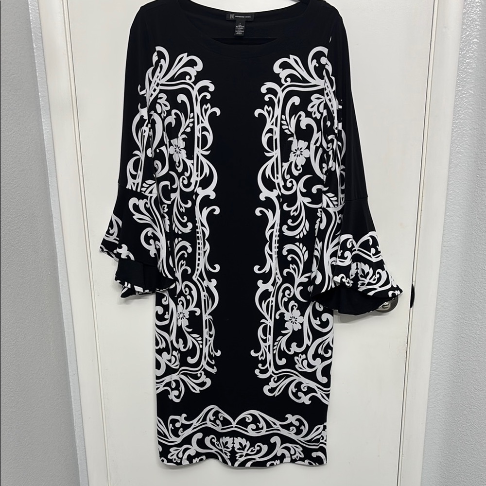 Elegant Black and White Dress